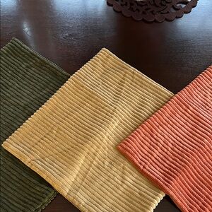 IKEA set of 3 velour pillows